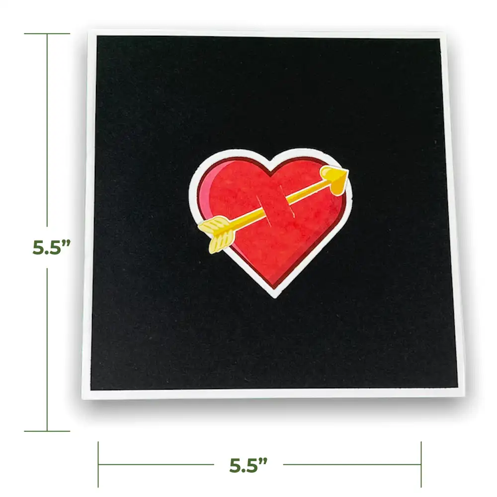 valentine's day cupid heart card