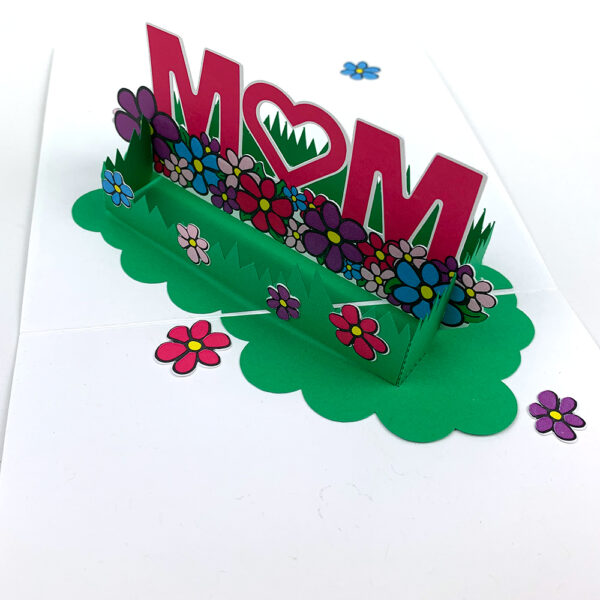 mothers day flowers greeting card