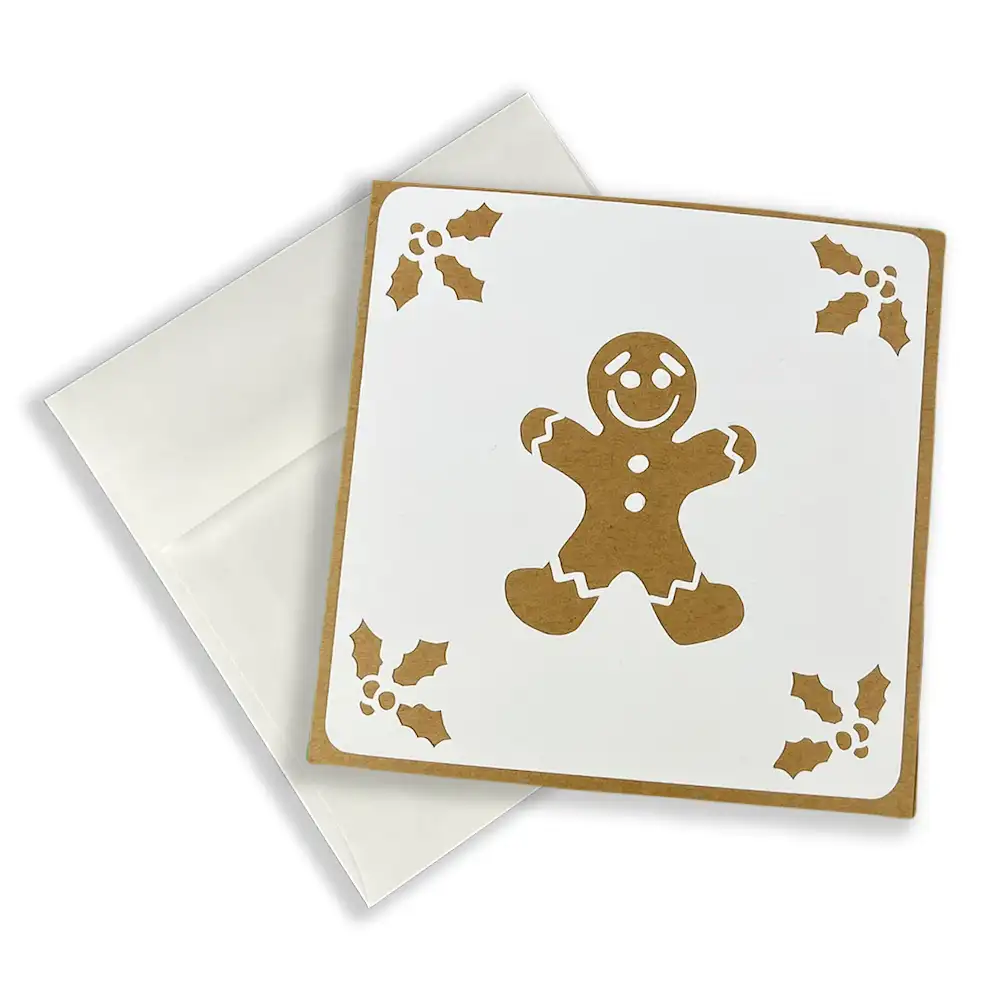gingerbread man card