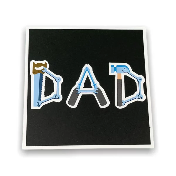 happy fathers day card pop up tool box