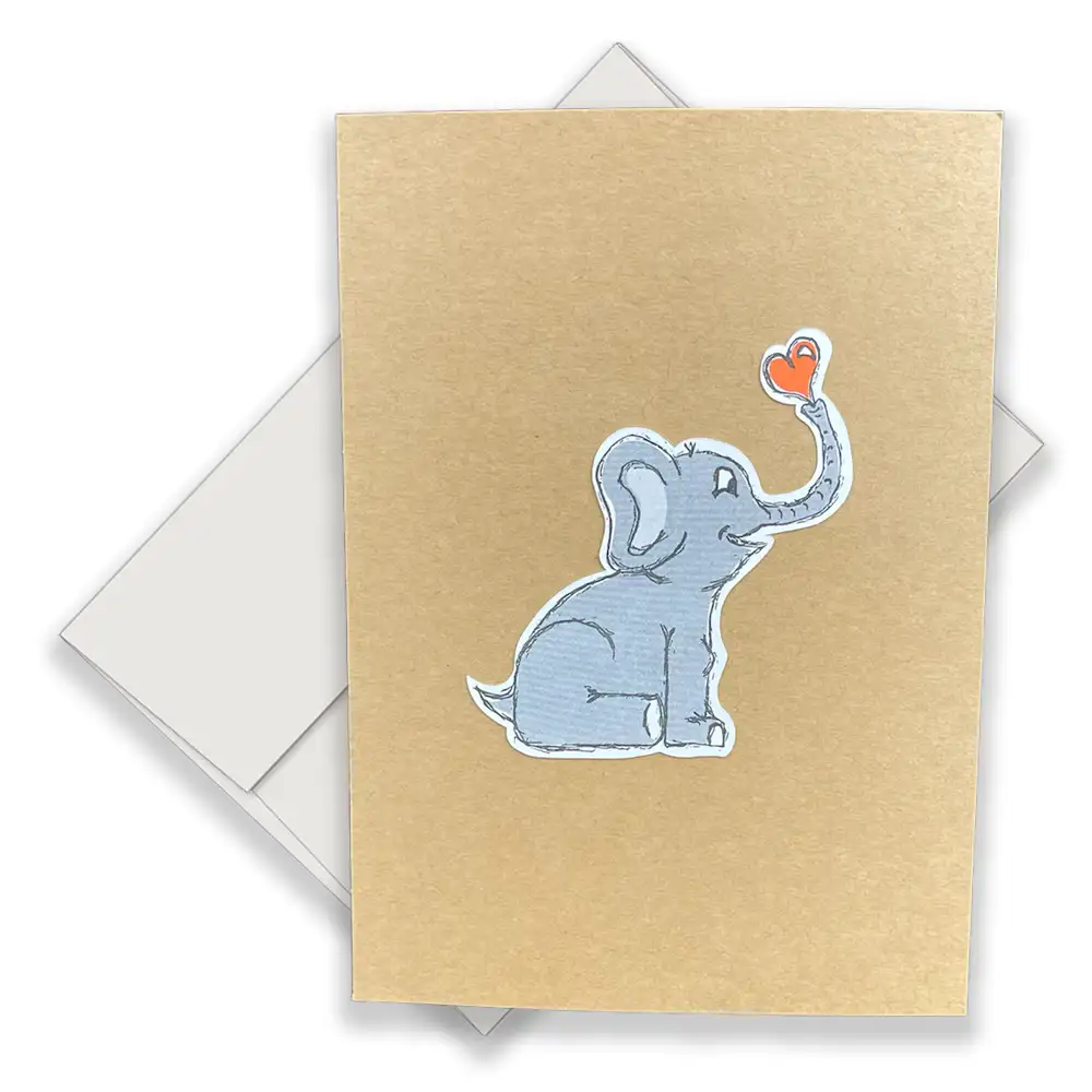 elephant greeting card
