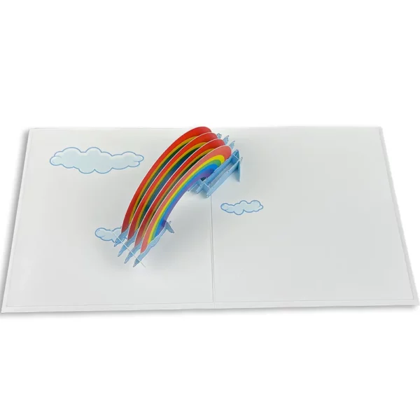 rainbow birthday card pop up