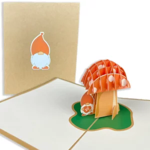 gnome love pop-up card