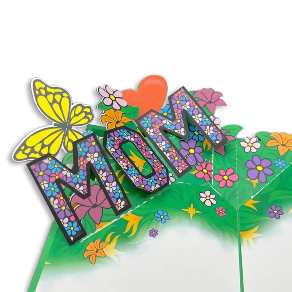 mom flower pop up card