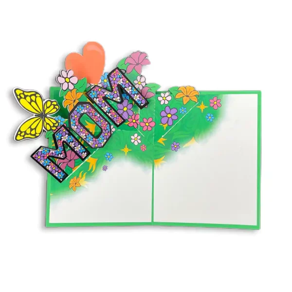mom flower pop-up card