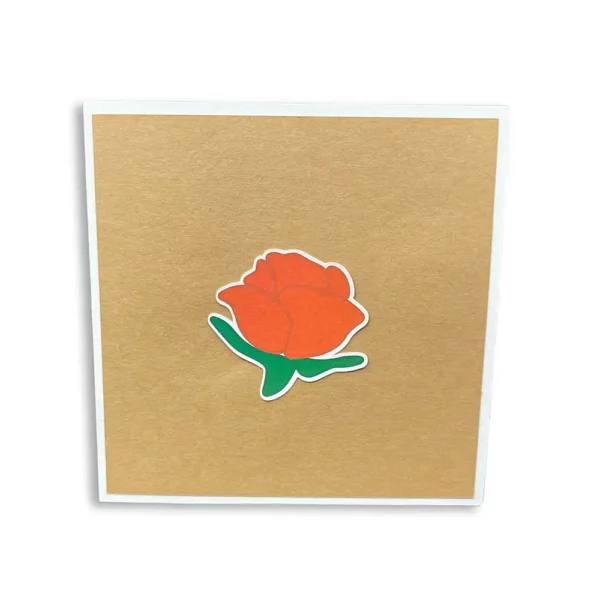 bouquet of roses pop up card