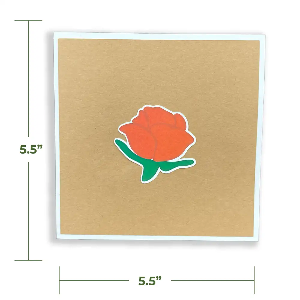 rose bouquet flower card