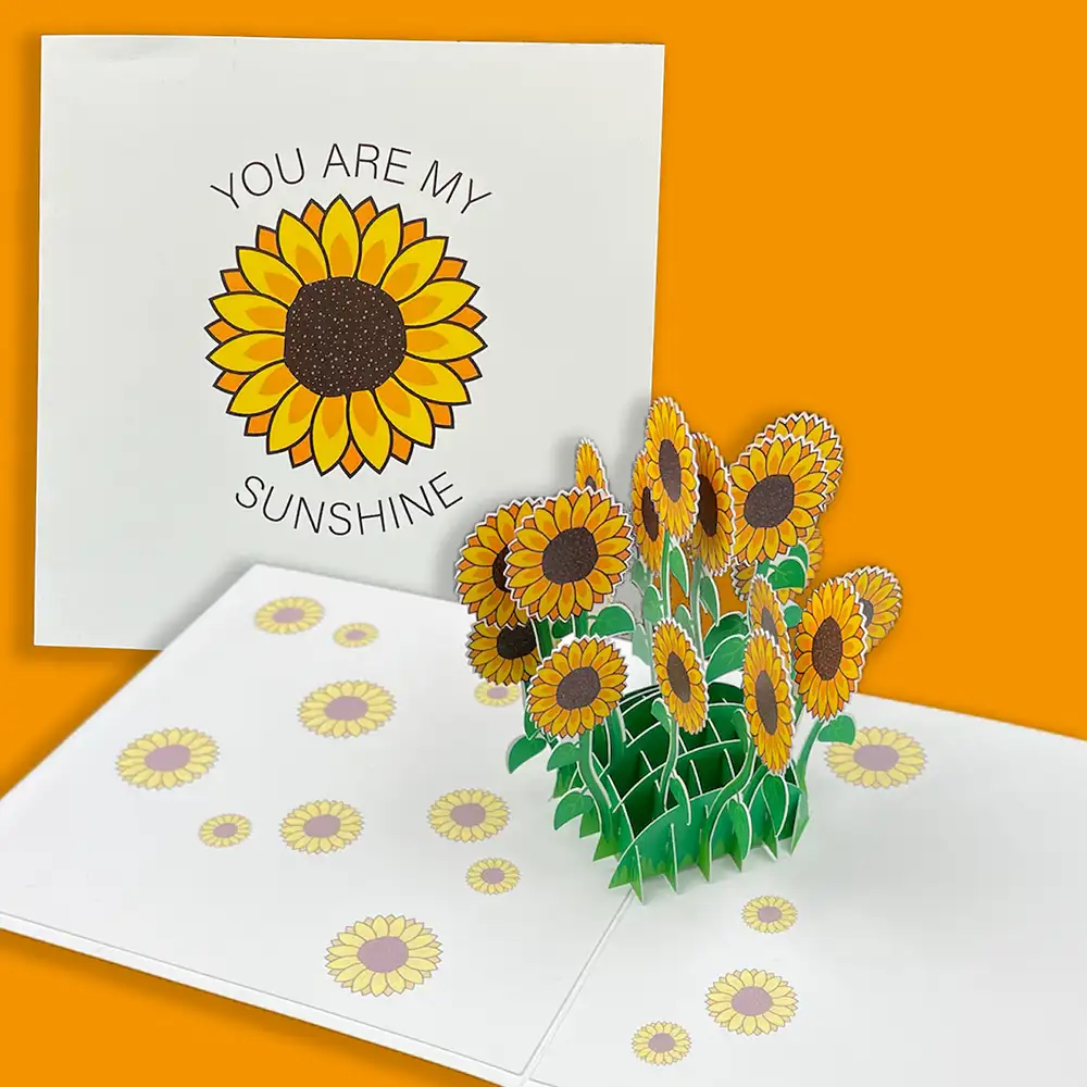 you are my sunshine pop-up sunflowers