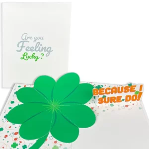 are you feeling lucky clover pop-up