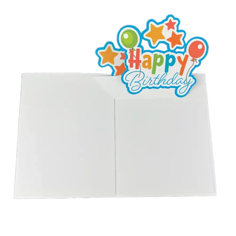 happy birthday balloon card