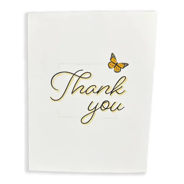 thank you card card monarch pop-up