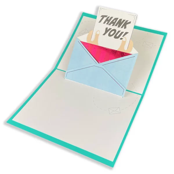 thank you card envelope pop-up