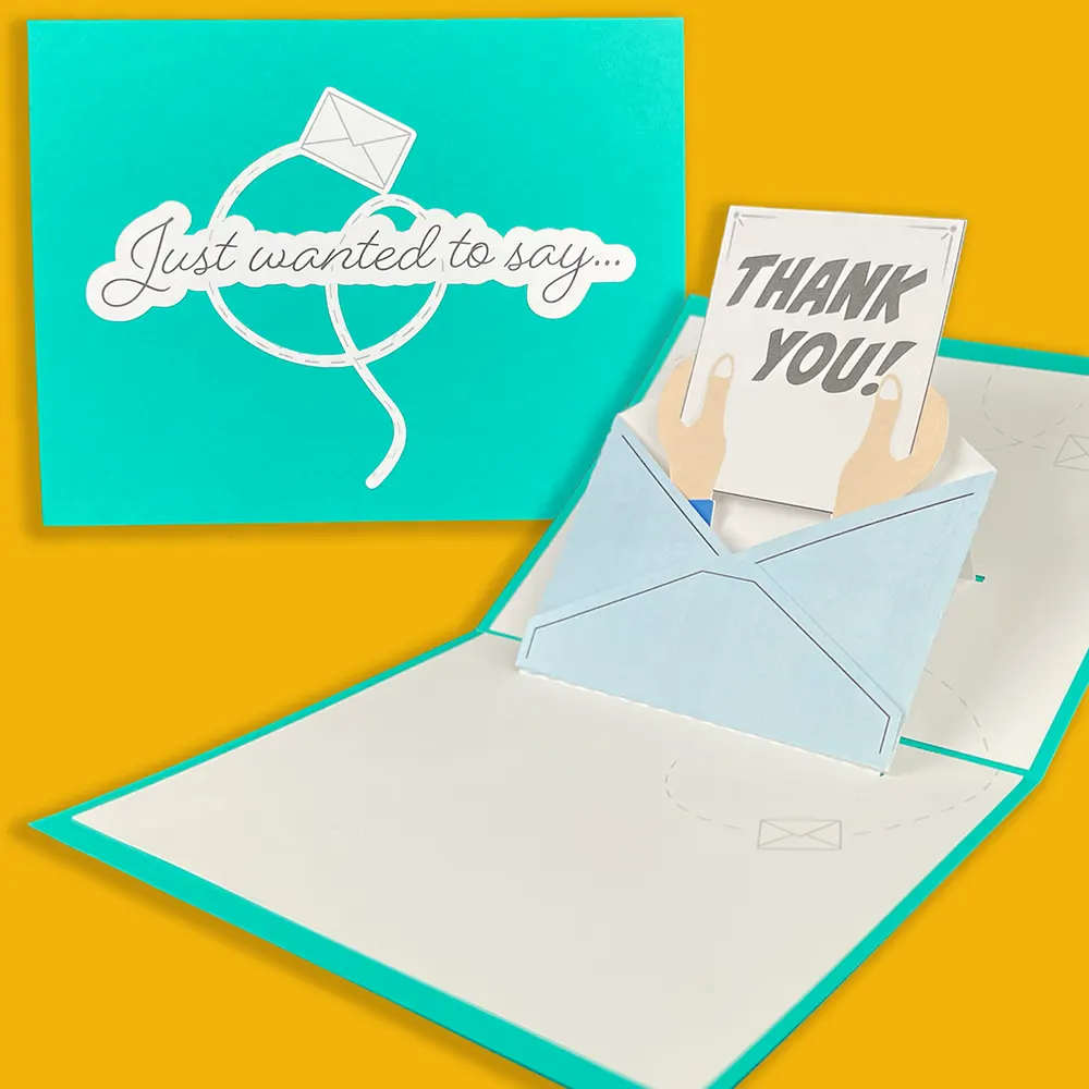 thank you card envelope pop-up